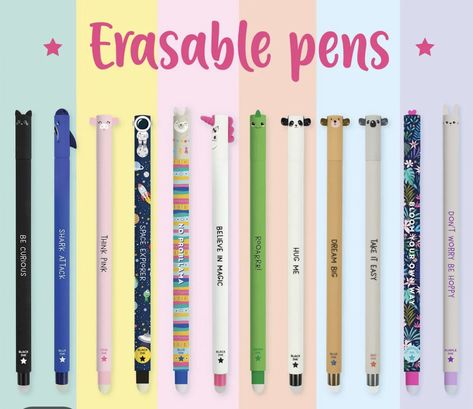 Keep Writing, Erasable Gel Pens, Cute Stationary School Supplies, Cute School Stationary, Correction Tape, Stationary School, Cute Stationary, Cute School Supplies, Make Mistakes