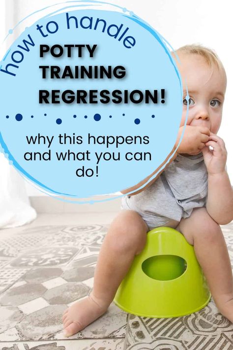 toddler sitting on potty with text overlay: How to handle Potty Training Regression: Why this happens and what you can do Potty Training Age, Toddler Screaming, Potty Training Regression, Bedtime Routine Chart, Potty Training Books, Toddler Potty, Potty Training Boys, Toddler Potty Training, Infant Potty Training