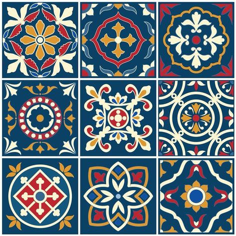 Stick On Wall Tiles, Kitchen Stairs, Motif Arabesque, Patterned Tiles, Peel And Stick Backsplash, Stick Backsplash, Kitchen Wall Stickers, Tile Stickers, Islamic Art Pattern