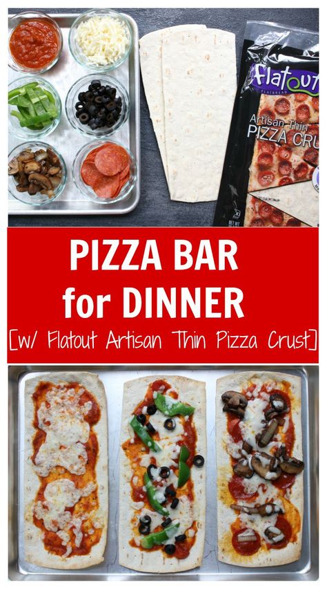 Pizza for dinner, again? Yes! Change-up your weekly pizza routine with a build your own pizza bar for dinner! The best part? The kids can make their own. Dinner Night Ideas, Build Your Own Pizza Bar, Recipes For Kids Dinner, Pizza Bar Party, Pizza Dinner Party, Build Your Own Pizza, Mom To Mom, Kids Pizza, Kids Dinner