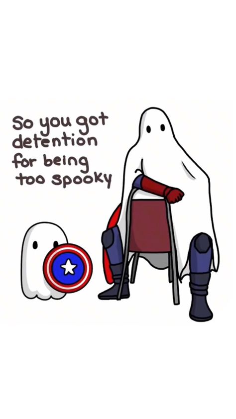 cartoon with a ghost Marvel Halloween Wallpaper Iphone, Marvel Halloween Aesthetic, Marvel Ghost Wallpaper, Halloween Marvel Wallpaper, Halloween Marvel Costumes, Marvel Halloween Wallpaper, Marvel Doodles, Marvel Mood, Ghost Marvel