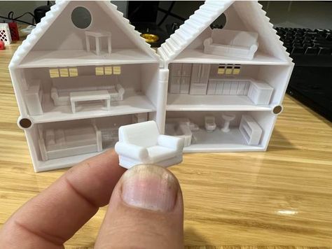 3d Printed Dollhouse, Small Doll House, Galvanized Wash Tub, Useful 3d Prints, 3d Printing Art, 3d Printer Designs, 3d Printing Diy, 3d Printer Projects, 3d Printed Objects