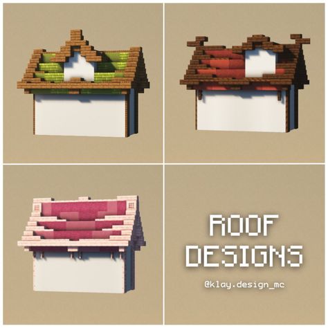 How To Make Minecraft Roof, Minecraft Roofing Ideas, How To Build Minecraft Roof, Cute Roofs In Minecraft, Minecraft Inspo Roof, Minecraft Base House Ideas, Minecraft Base Game House, House Base Minecraft, Welcome Home Minecraft