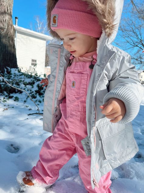 Toddler Carhartt Outfit, Baby Carhartt Outfit, Carhartt Baby Girl, Toddler Carhartt, Carhartt Outfit, Winter Ootd, Baby Momma, Baby Fits