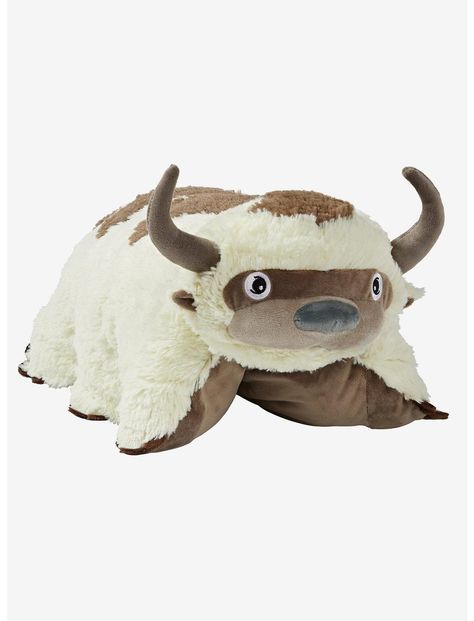 Avatar: The Last Airbender Appa Pillow Pets Plush Toy | Hot Topic College Pillow, Plush Store, Appa Avatar, Fuzzy Pillows, Avatar: The Last Airbender, Pillow Pets, Fox Pillow, Boy Girl Bedroom, Yip Yip