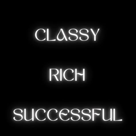 "Rich, Classy, Successful. 💎 It's not just a mindset—it's a lifestyle. Elevate your space and your spirit with a daily reminder that you’re destined for greatness. #LuxuryVibes #SuccessMindset #ClassyAndSuccessful" Quotes About Rich Life, Rich Successful Lifestyle, Classy Rich Successful, Lavish Lifestyle Aesthetic, Rich And Successful Aesthetic, Classy Vision Board, Career Success Aesthetic, Rich Boss Lady Aesthetic, Rich Classy Aesthetic