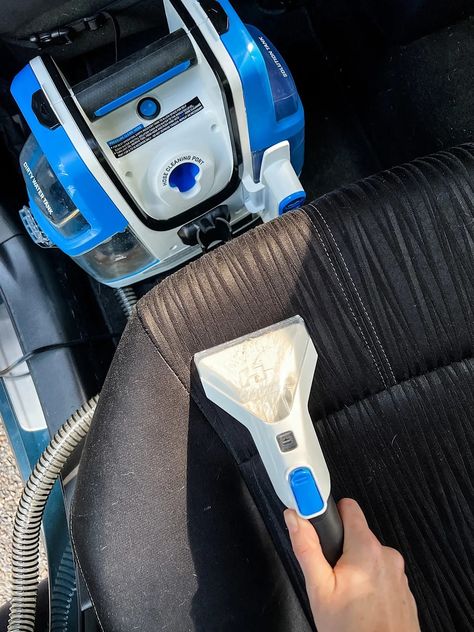 HART spot cleaner for car seat cleaning #DoItWithHART Cleaning Car Upholstery, Car Interior Organization, Wet Dry Vac, Seat Cleaner, Cleaning Car Interior, Car Cleaner, Clean Your Car, Best Brushes, Car Upholstery