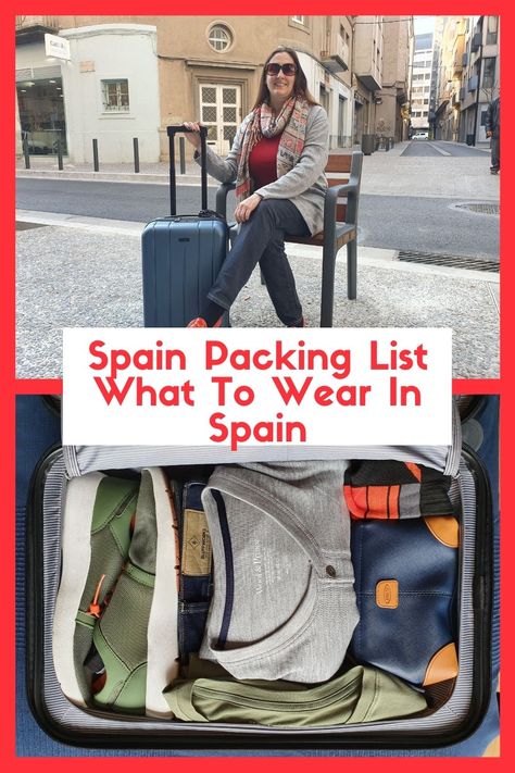 We’ve been traveling to Europe for over 20 years and called Spain home for three years. This means we are experts on how to travel to Spain. This means helping travelers figure out what to pack for Spain and what to leave at home. This Spain Packing List And Guide provides you tips on what to pack and what to wear in Spain, from a former Spanish resident. What To Pack For Spain In October, Outfits To Wear In Spain Spring, What To Pack For Spain In November, Packing For Spain In September, Packing For Spain In October, Spain Packing List Spring, Travel To Spain Outfits, How To Dress In Spain, Packing For Spain In Spring