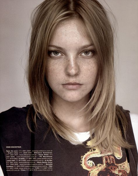 Models With Freckles, Caroline Winberg, Anna Selezneva, Caroline Trentini, Gemma Ward, Devon Aoki, These Girls, Beautiful Eyes, Magazine Cover