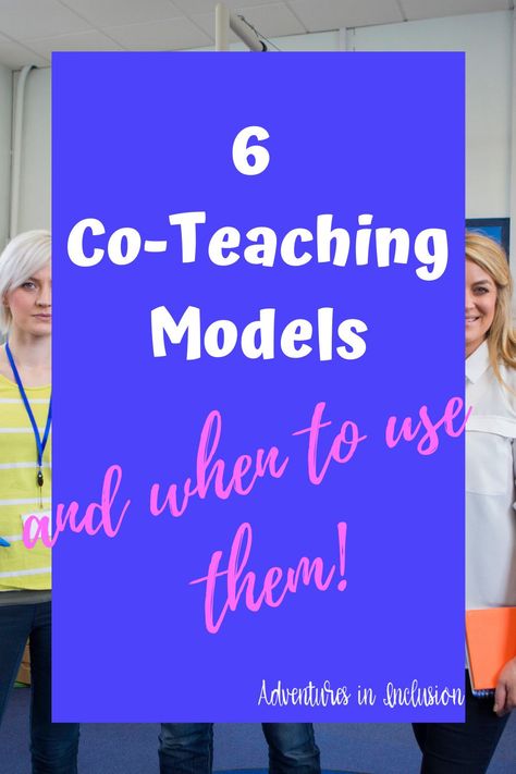 Co-Teaching Models | Inclusion | Co-Teaching | Special Education | SPED | Middle School | Team Teaching | Special Education Resource Teacher, Special Education Inclusion, Special Education Classroom Setup, Resource Room Teacher, Middle School Special Education, Team Teaching, Classroom Assessment, High School Special Education, Life Skills Curriculum