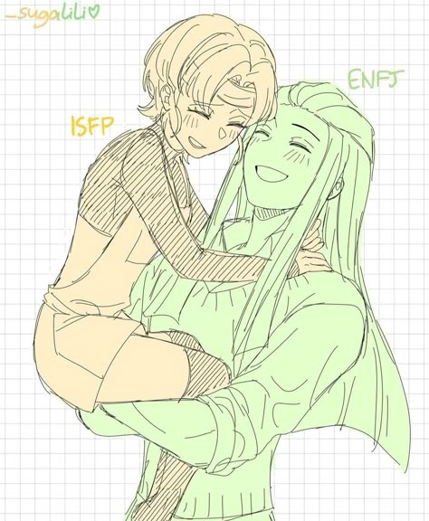 Sugalili Mbti, Isfp X Mbti, Isfp X Entp Fanart, Isfp X Istp Mbti Fanart, Mbti Ships Fanart, Isfp Fanart Ship, Isfp Ship, Mbti Drawing, Isfp Fanart