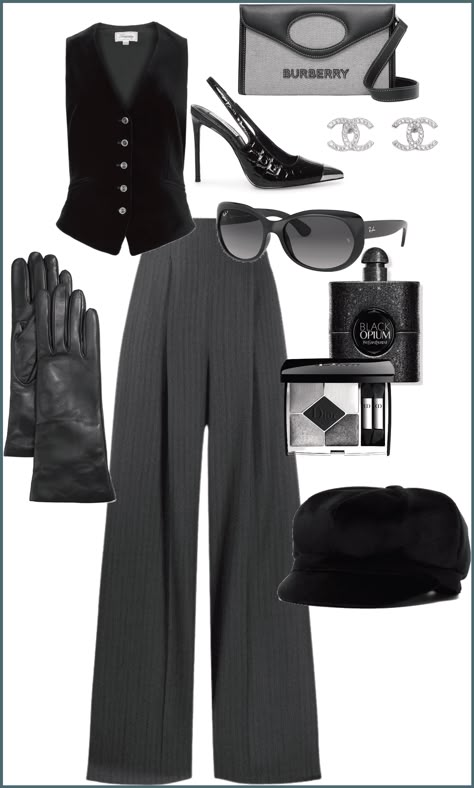 All Black Outfit Ideas Classy, Casinocore Outfit, Maneater Dress, Goth Elegant Outfit, Mafia Inspired Outfits, Mafia Theme Outfit, Maneater Outfit, Villain Era Outfits, Maneater Aesthetic Outfits