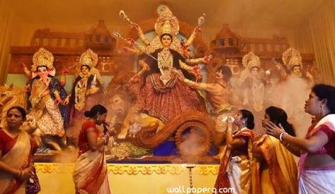 Durja puja celebration 2 Holiday Destinations In India, Navratri Puja, Lord Durga, Bengali New Year, Durga Pooja, Bengali Culture, Special Wallpaper, Navratri Special, Hindu Festivals