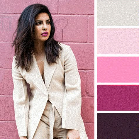 Priyanka Chopra Color Palette, Cool Winter Outfits Palette, Cool Winter Color Palette Outfits, What Colours Suit Me, Deep Winter Palette Outfits, Color Analysis Winter, True Cool Winter, True Winter Color Palette, Winter Skin Tone