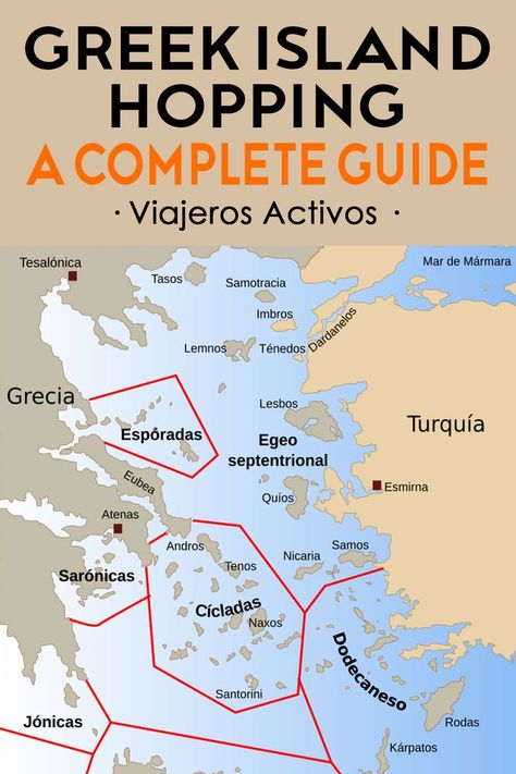 Are you planning to travel to Greece? My guide includes all the transportation options to get there and tips for island hopping in Greece! If you're looking to create the perfect Greek islands itinerary that features stunning destinations like Santorini, I’ll help you navigate your options with useful maps, all based on my experience living in the Greek islands. Visit my blog for more details and save this pin for your travel plans! Map Of Greece And Islands, Greek Cruise, Travel To Greece, Greek Island Hopping, Greece Map, Greece Vacation, Samos, How To Go, Island Hopping