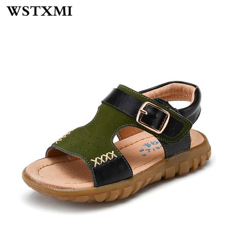 Boys Leather Sandals, Kids Sandals Summer, Designer Boys, Baby Bling, Black Beach, Africa Dress, Genuine Leather Sandals, Summer Cool, Swim Shoes