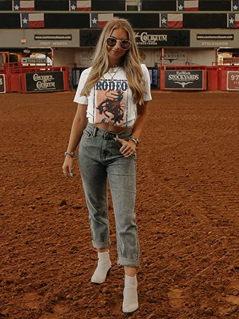 Womens Western Graphic Cowboys Tees Not My First Rodeo Shirts Vintage Cowgirls Print Wild Soul Classic Tops Vintage Rodeo Outfits, Western Graphic Tees Outfit, Rodeo Shirts, Western Graphic Tees, Graphic Tee Outfits, Vintage Cowgirl, Cowgirl Shirts, Rodeo Outfits, Western Outfits Women