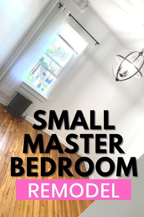 Small Master bedroom Moms Bedroom Makeover, How To Fit A Queen Bed In A Small Room, Split Level Bedroom Master Suite Layout, Small Master Bedrooms With King Bed Ideas, Home Remodeling Ideas Renovation Master Bedrooms, Small Bedroom Inspirations Master, Bedroom Transformation Before And After, Decorating Small Master Bedrooms, Making A Small Bedroom Look Larger