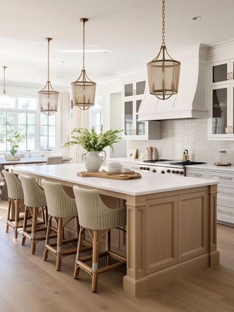 Kitchen Neutral Colors, Gourmet Kitchen Design, White Oak Kitchen, Amazing Kitchens, Kitchen 2024, Kitchens Design, Dream Kitchens Design, New House - Kitchen, New House Kitchen