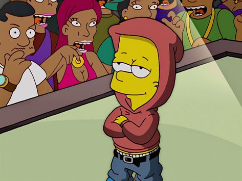 Pranksta Rap - Wikisimpsons, the Simpsons Wiki Bart Simpson Rap, Hip Hap, Bart Simpson Art, Homer And Marge, Simpsons Drawings, Music Cover Photos, Simpsons Characters, Instagram Cartoon, Marge Simpson