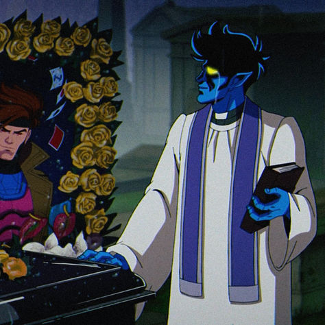 x-men '97 icon. xmen. marvel animation. nightcrawler. Xmen Night Crawler, Xmen 97 Nightcrawler, X Men 97 Nightcrawler, Kurt Wagner Xmen 97, Nightcrawler Gif, X Men 97, Aaron Davis, Nightcrawler Marvel, Nightcrawler Comic