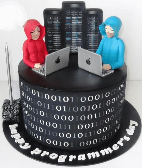 Computer Birthday Cake Ideas Images (Pictures) Coding Cake Ideas, Computer Engineer Cake Design, Coding Cake Computer, Computer Programmer Cake, Computer Cake Ideas, Computer Cake Design, Computer Birthday Cake, Cake Computer Ideas, Computer Birthday