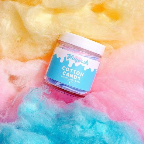 Scrub Packaging Ideas, Sugar Scrub Packaging, Cotton Candy Sugar Scrub, Body Glaze, Candle Photography Ideas, Clear Skin Routine, Foaming Sugar Scrub, Natural Skincare Products, Handmade Skincare