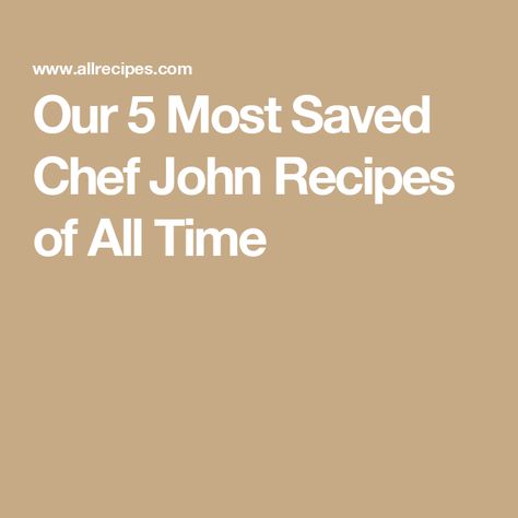 Our 5 Most Saved Chef John Recipes of All Time Chef John Food Wishes, Chef John Recipes, King Ranch Chicken Casserole, Lemon Caper Sauce, Big Family Meals, Cooking Prime Rib, Italian Meatballs Recipe, Ranch Chicken Casserole, 5 Ingredient Dinners