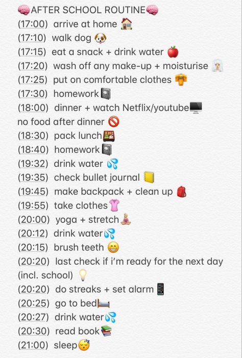 To Do List Ideas For School, To Do List Ideas School, Evening Routine After School, Evening School Routine, Productive Things To Do After School, To Do List After School, Detailed Morning Routine, Homework List Aesthetic, School Evening Routine