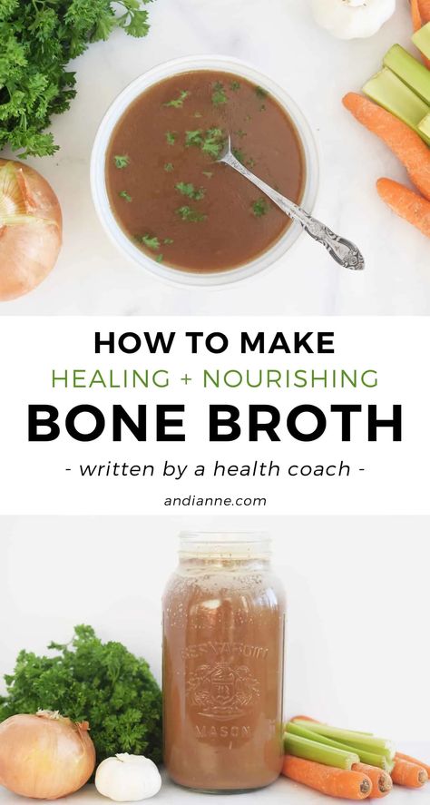 Bone Broth Recipe Instant Pot, Crockpot Bone Broth, Make Bone Broth, Making Bone Broth, Homemade Bone Broth, Mind Diet, Bone Broth Recipe, Organic Groceries, Mason Jar Salad