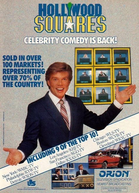 The original Hollywood Squares game show & intro - Click Americana Hollywood Squares, Retail Manager, Mad Hat, Game Shows, Little Shop Of Horrors, Trivia Night, Tv Show Games, A Different World, Some Questions