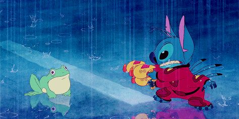 Stitch And Frog, Lilo And Stitch 3, Buu Dbz, Lilo And Stitch 2002, Disney Blog, Lilo Y Stitch, Disney Songs, Cartoon Tv Shows, Disney Favorites