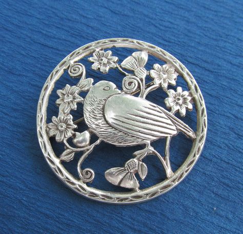 Antique Sterling Silver Bird Brooch Vintage Sterling Silver Jewelry, Silver Bird, Antique Brooches, Sterling Silver Brooch, Bird Brooch, Bird Jewelry, Brooch Vintage, Georg Jensen, Silver Brooch