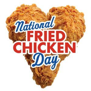 Happy Fried Chicken Day.  Who makes the best fried chicken downriver? National Celebration Days, National Fried Chicken Day, Chicken Dance, Celebration Day, Favorite Chicken, Hot Chicken, National Holidays, Food Humor, The Chicken