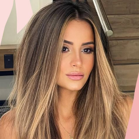 Balayage Straight, Balayage Straight Hair, Brown Straight Hair, Balayage Blond, Hairstyles Straight, Brown Hair Inspo, Brunette Hair With Highlights, Straight Blonde Hair, Spring Hair Color