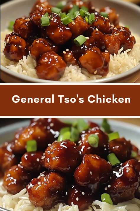 General Tso’s Chicken General Tao Chicken, Easy General Tso Chicken, Homemade Takeout, Poulet General Tao, Cultural Recipes, Chicken Chinese, General Tso's Chicken, Chinese Dinner, Homemade Chinese Food