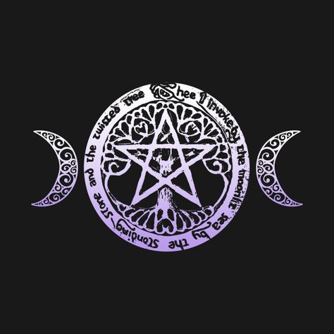 Pentacle Wallpaper, Witch Pentacle, Wiccan Symbols, Apple Watch Faces, Gods And Goddesses, Phone Wallpapers, Tree Of Life, Art Wallpaper, Crescent