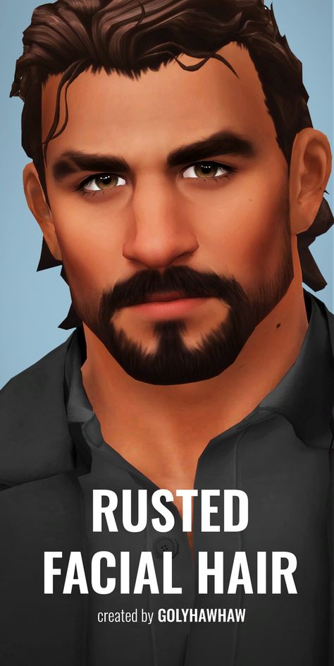 Sims 4 Hair Male, Men's Facial Hair, Mens Facial Hair Styles, The Sims 4 Packs, Sims 4 Mm Cc, Sims 4 Body Mods, Sims 4 Cc Folder, Sims Ideas, Casas The Sims 4