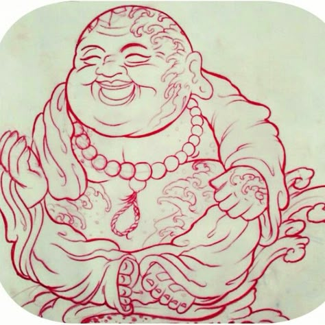 Buddha sketch Shinkotattoo@gmail.com Laughing Buddah Tattoo Ideas, Laughing Buddha Drawing, Fat Buddha Tattoo, Buddha Sketch, Laughing Buddha Tattoo, Tattoos Celebrities, Buddha Drawing, All Black Tattoos, Buddha Tattoo Design