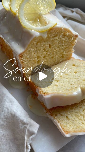 Sourdough Lemon Cake With Glaze, Sourdough Lemon Pound Cake, Sourdough Discard Lemon Loaf, Lemon Sourdough Bread, Sourdough Lemon Loaf, Sourdough Lemon Cake, Pancake Recipies, Sourdough Lemon, Dough Starter Recipe