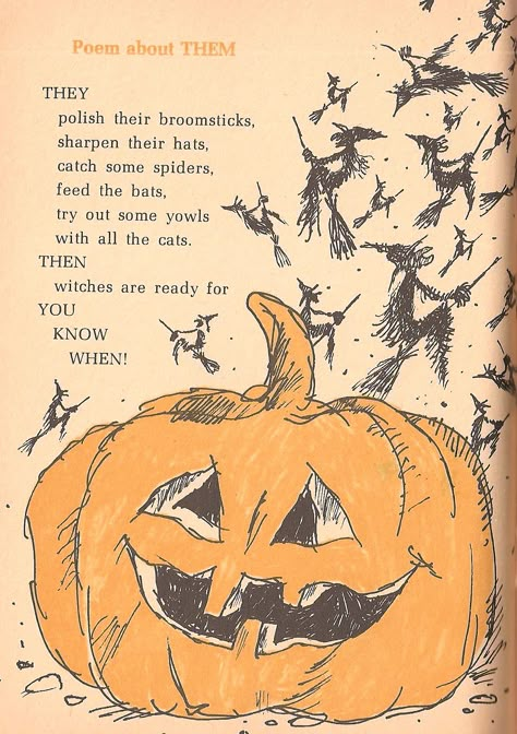 witch poems for halloween | The Haunted Closet: Spooky Rhymes and Riddles (Lilian Moore, 1972) Witch Poems, Spooky Poems, Halloween Poetry, Happy Halloween Quotes, Halloween Poems, Vintage Halloween Cards, Halloween Playlist, Vintage Halloween Images, Halloween Crafts Preschool