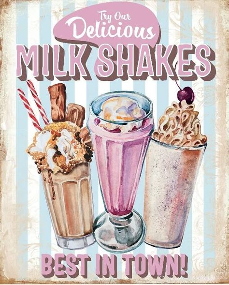 Retro Milkshake, 1 Million Subscribers, 50s Aesthetic, Diner Sign, 50s Diner, Diner Decor, Million Subscribers, Retro Cafe, Nostalgic Art