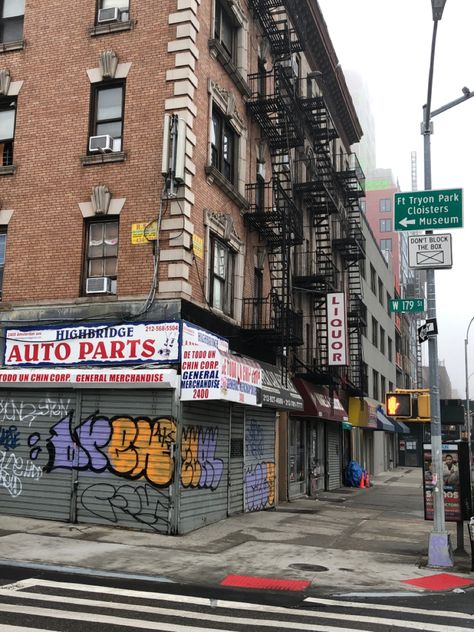 Nyc Street Corner, Brooklyn Streets Aesthetic, Manhattan Street Photography, 2000s City Aesthetic, 90s Street Aesthetic, City Background Reference, 90s Buildings, Sidewalk Reference, Banana Fish Aesthetic