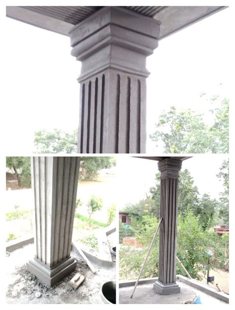 Square Pillar Design, House Pillar Design, Classic Elevation, House Pillars, Compound Wall Design, Compound Wall, Pillar Design, Column Design, Pool Houses