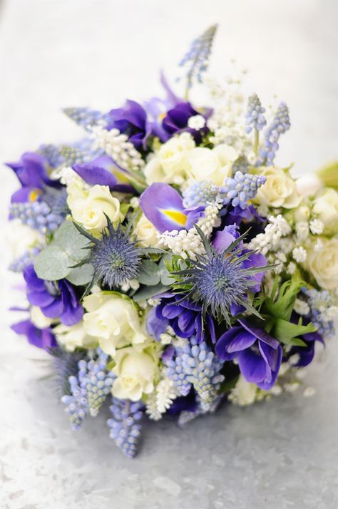 Bouquet Of Irises, Muscari Bouquet, Prewedding Bouquet, Iris Bridal Bouquet, Iris Flower Bouquet, Iris Wedding Flowers, Iris Wedding Bouquet, Textured Bouquet, June Wedding Flowers