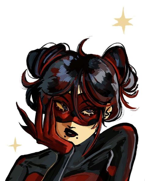 Ladybug Marinette Fanart, Shadybug Art, Shadybug Fan Art, Miraculous Shadybug, Claw Noir, Ladybug Art, Miraculous Ladybug Oc, Spider Art, Miraculous Ladybug Memes