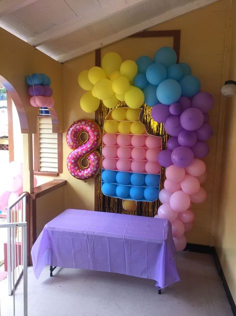 Pop It Balloon Decor, Pop It Bday Party, Pop It Birthday Party Theme Decor, Pop It Party Decorations, Pop It Backdrop, Popit Birthday, Fidget Party, Minnie Mouse Pictures, 4 Birthday