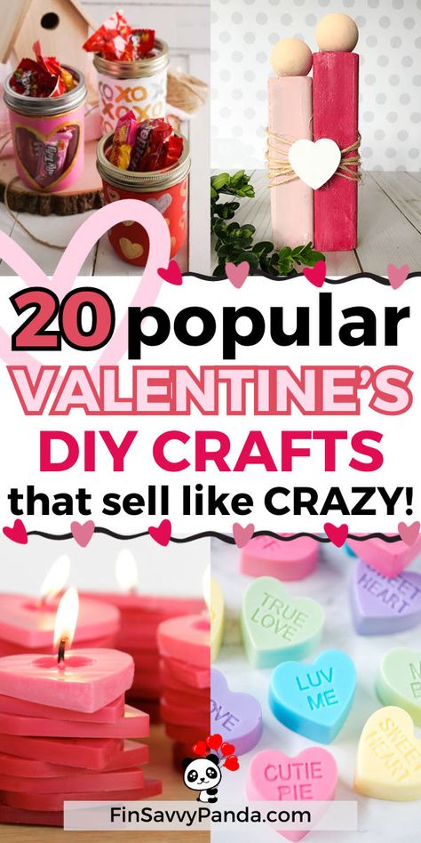 Turn your passion into profit this Valentine's Day with easy DIY crafts! Create and sell popular, creative gifts using affordable Dollar Tree supplies. From charming circuit designs to best-selling items, these crafts are perfect for your Etsy side hustle. Start making money with these delightful, heart-themed creations! Diy Valentine's Crafts, Adult Valentines, Valentine's Day Crafts, Easy Valentine Crafts, Diy Valentines Decorations, Valentine Projects, Sell Diy, Diy Valentines Crafts, Crafts To Make And Sell