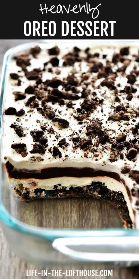 Smores Dessert, Oreo Dessert Recipes, Oreo Desserts, Diy Dessert, Dessert Oreo, Oreo Recipes, Layered Desserts, Oreo Dessert, Hot Fudge