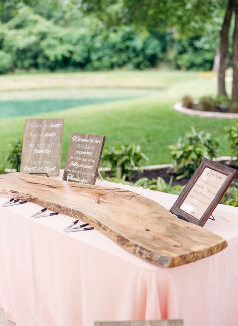 Wedding Wood Signs Guest Books, Wooden Sign Guest Book Wedding, Wood Signing Board Wedding Guest Book, Live Edge Wedding Guest Book, Live Edge Wood Wedding Guest Book, Guest Log Wood, Guest Log Wedding, Log Guest Book Wedding, Diy Wood Wedding Decor